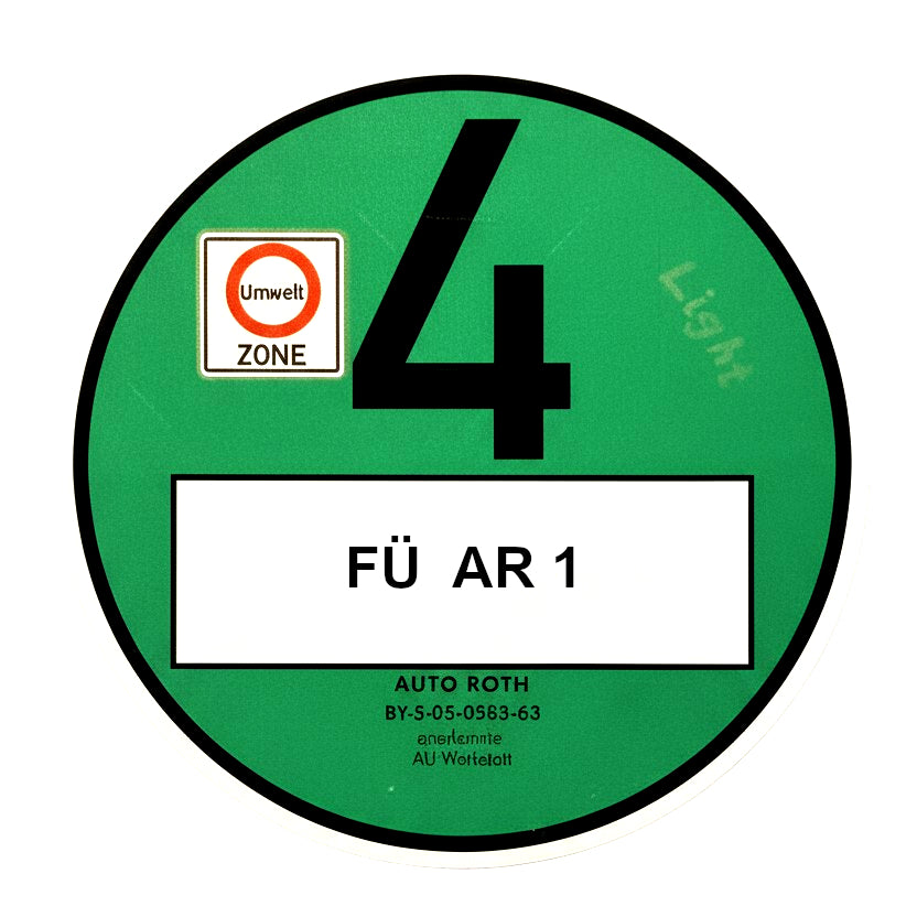 Grüne Umweltplakette